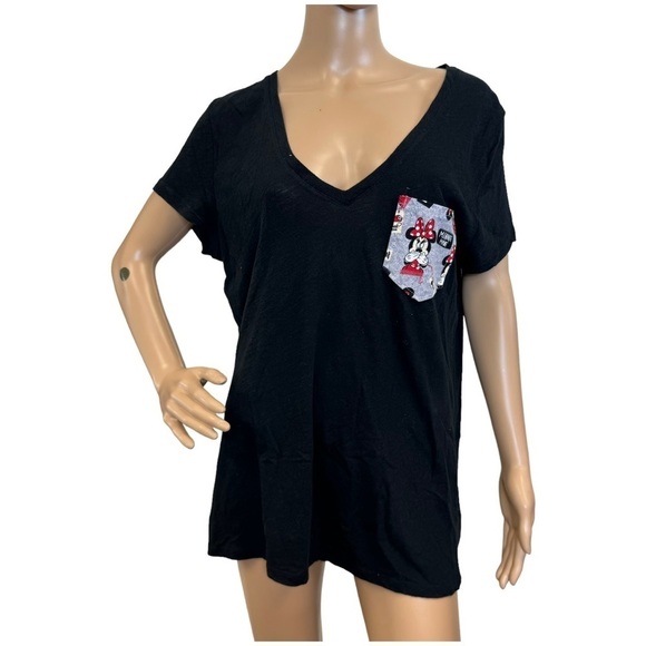 Merona black shirt with Minnie Mouse on left side size XL - Picture 1 of 5